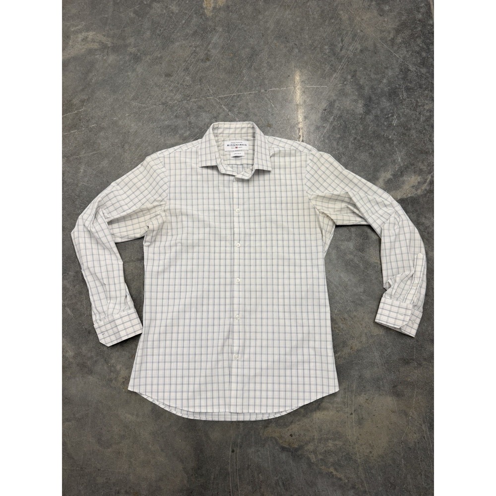 MIZZEN+MAIN Leeward Made USA Performance Shirt L Trim Fit Multicolor Check